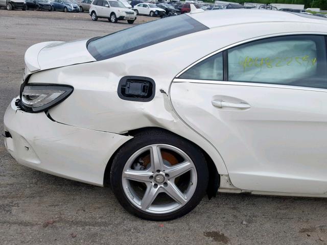 WDDLJ6HB4GA173954 - 2016 MERCEDES-BENZ CLS 400 4M WHITE photo 9