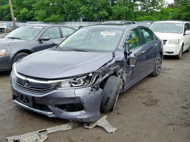 1HGCR2F8XGA088962 - 2016 HONDA ACCORD EXL GRAY photo 2