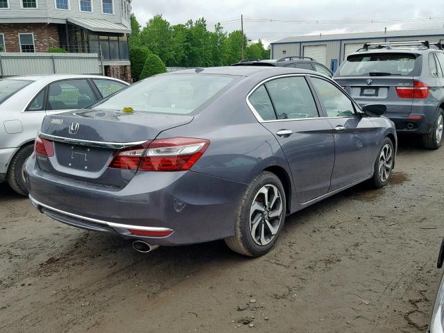 1HGCR2F8XGA088962 - 2016 HONDA ACCORD EXL GRAY photo 4