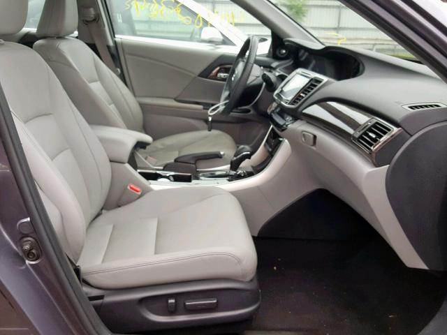 1HGCR2F8XGA088962 - 2016 HONDA ACCORD EXL GRAY photo 5