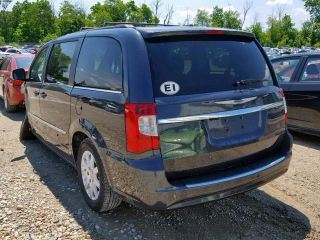 2C4RC1BG3DR604846 - 2013 CHRYSLER TOWN & COU BLUE photo 3