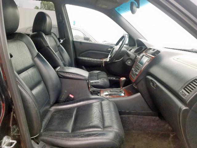 2HNYD18245H510500 - 2005 ACURA MDX BLACK photo 5