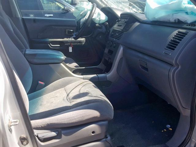 2HKYF18194H604174 - 2004 HONDA PILOT LX SILVER photo 5