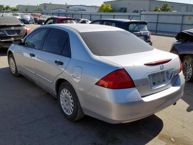 1HGCM56187A221592 - 2007 HONDA ACCORD VAL SILVER photo 3