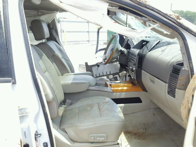 5N3AA08A37N801522 - 2007 INFINITI QX56 WHITE photo 5