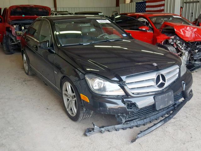 WDDGF4HB1CA660594 - 2012 MERCEDES-BENZ C 250 BLACK photo 1