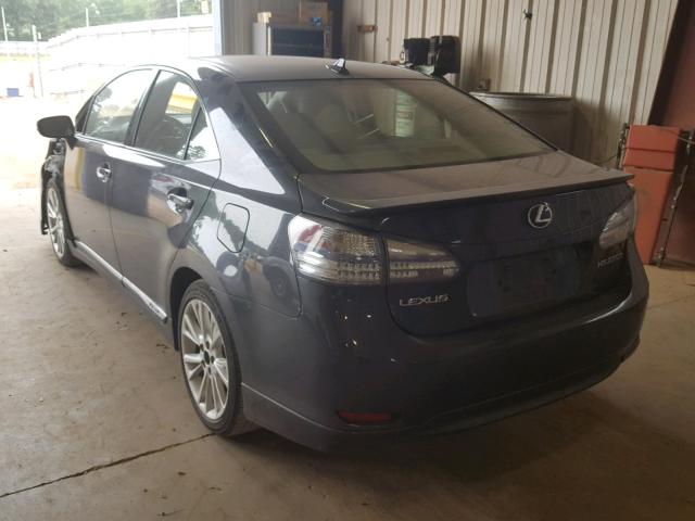 JTHBB1BAXA2028763 - 2010 LEXUS HS 250H GRAY photo 3