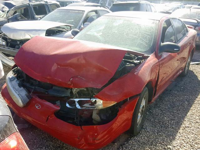 1G3NL52F83C294293 - 2003 OLDSMOBILE ALERO GL RED photo 2