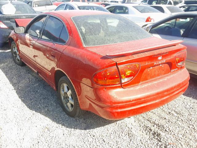 1G3NL52F83C294293 - 2003 OLDSMOBILE ALERO GL RED photo 3