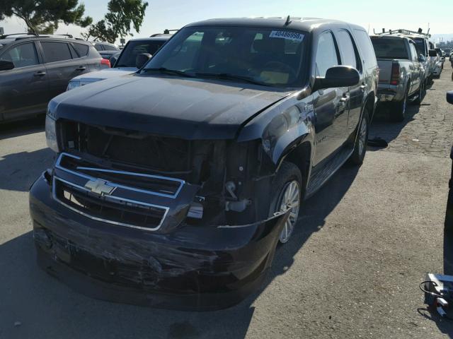 1GNFK13589R150374 - 2009 CHEVROLET TAHOE HYBR BLACK photo 2