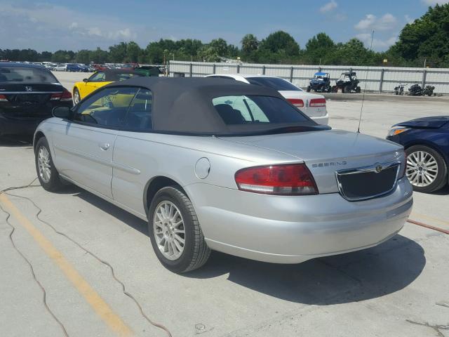 1C3EL55R04N318456 - 2004 CHRYSLER SEBRING LX SILVER photo 3