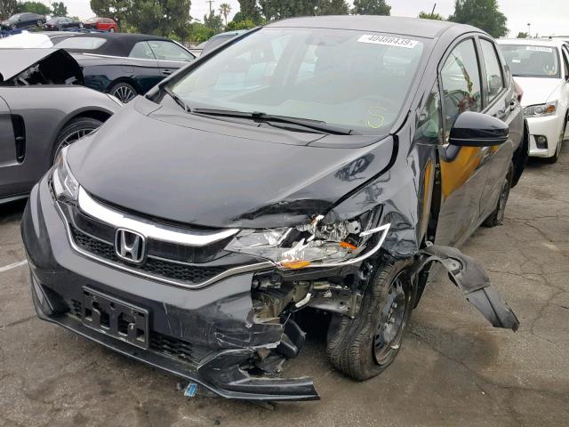 3HGGK5H48KM705496 - 2019 HONDA FIT LX BLACK photo 2