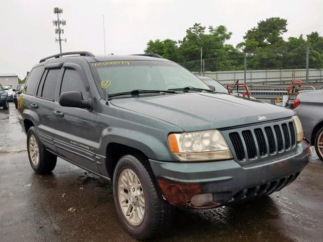 1J4GW58N72C137863 - 2002 JEEP GRAND CHER GREEN photo 1