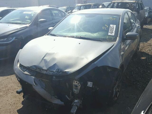 1C3CDFBAXDD322416 - 2013 DODGE DART GRAY photo 2