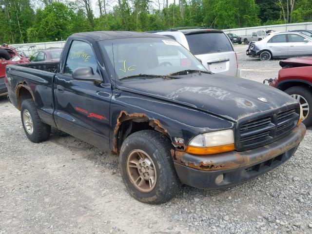 1B7FL26X6XS233042 - 1999 DODGE DAKOTA BLACK photo 1