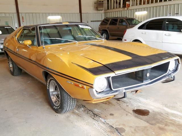 A1C797H188620 - 1971 AMERICAN MOTORS JAVELIN YELLOW photo 1