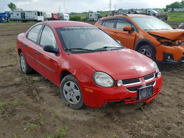 1B3ES26C43D156702 - 2003 DODGE NEON SE RED photo 1