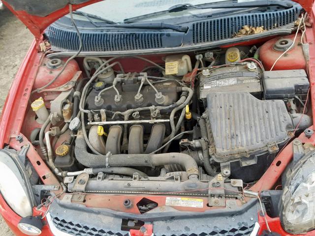 1B3ES26C43D156702 - 2003 DODGE NEON SE RED photo 7