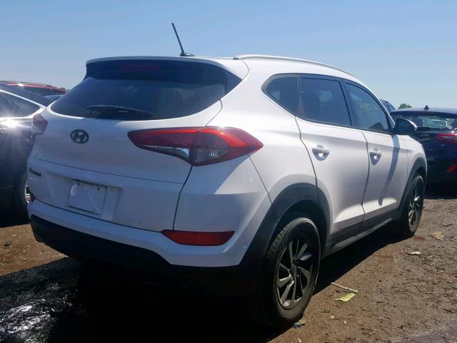 KM8J33A4XGU075625 - 2016 HYUNDAI TUCSON LIM WHITE photo 4