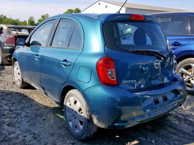 3N1CK3CP3FL231538 - 2015 NISSAN MICRA BLUE photo 3