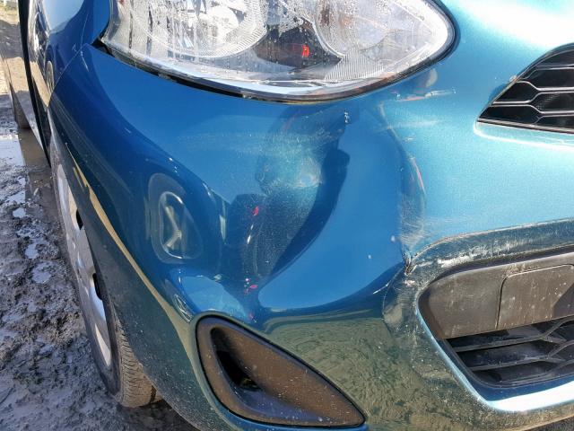 3N1CK3CP3FL231538 - 2015 NISSAN MICRA BLUE photo 9