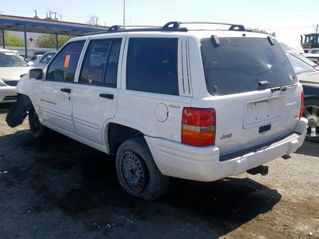 1J4GZ78Y5WC307611 - 1998 JEEP GRAND CHER WHITE photo 3