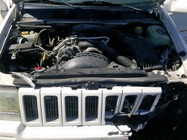 1J4GZ78Y5WC307611 - 1998 JEEP GRAND CHER WHITE photo 7