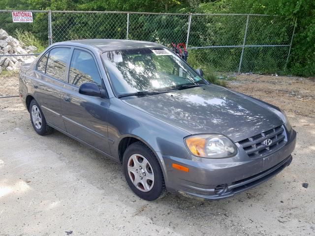 KMHCG45C44U515015 - 2004 HYUNDAI ACCENT GL GRAY photo 1