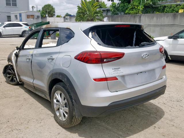 KM8J23A46KU885636 - 2019 HYUNDAI TUCSON SE SILVER photo 3