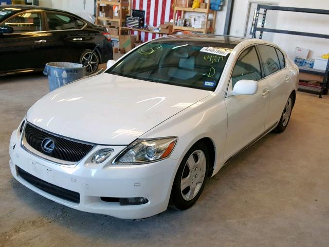 JTHBH96S665044707 - 2006 LEXUS GS 300 WHITE photo 2