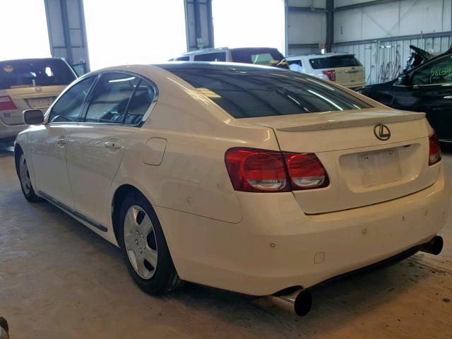 JTHBH96S665044707 - 2006 LEXUS GS 300 WHITE photo 3