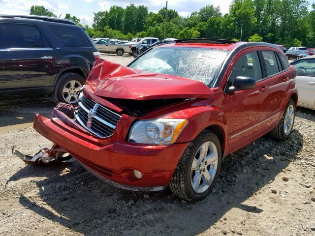 1B3CB8HB3AD616802 - 2010 DODGE CALIBER RU MAROON photo 2