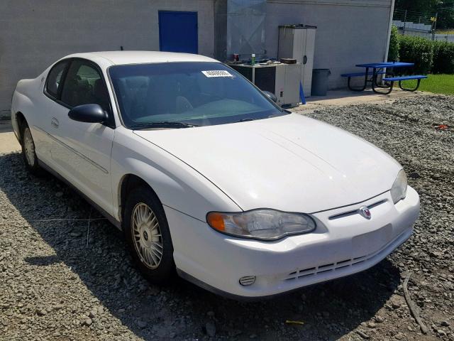 2G1WW12E9Y9256218 - 2000 CHEVROLET MONTE CARL 白色 照片 1