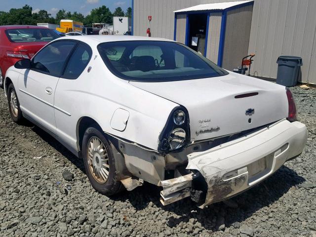 2G1WW12E9Y9256218 - 2000 CHEVROLET MONTE CARL 白色 照片 3