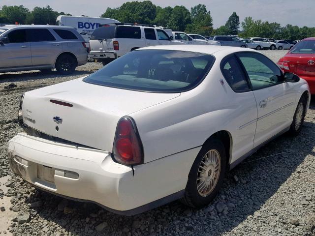 2G1WW12E9Y9256218 - 2000 CHEVROLET MONTE CARL 白色 照片 4