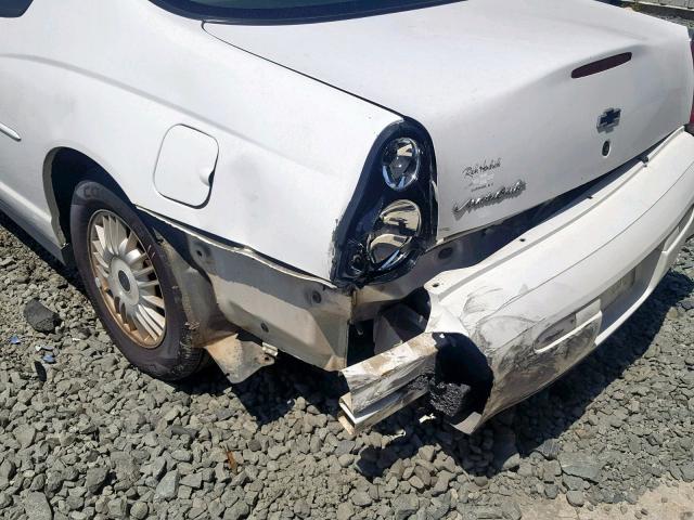 2G1WW12E9Y9256218 - 2000 CHEVROLET MONTE CARL 白色 照片 9