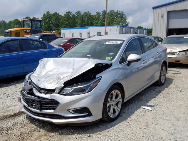 1G1BF5SM9H7102400 - 2017 CHEVROLET CRUZE PREM SILVER photo 2