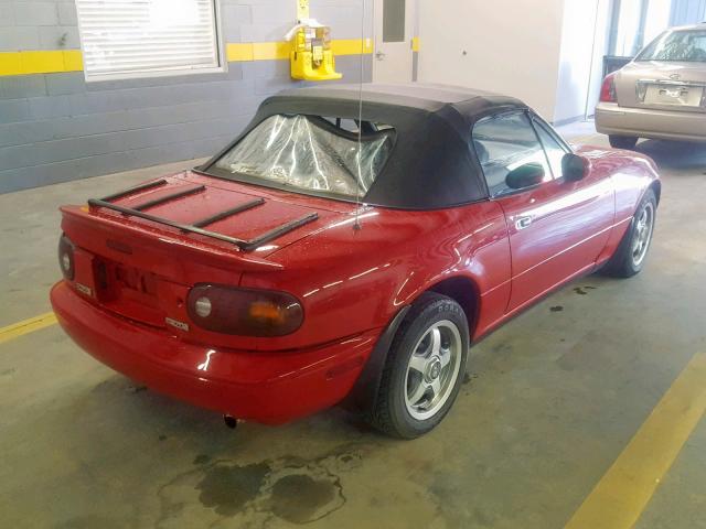 JM1NA3516P0404453 - 1993 MAZDA MX-5 MIATA RED photo 4