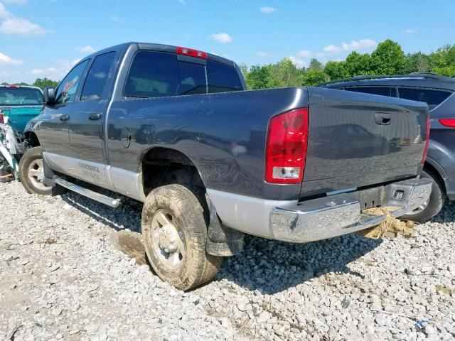 3D3KU28643G746394 - 2003 DODGE RAM 2500 S GRAY photo 3