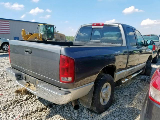 3D3KU28643G746394 - 2003 DODGE RAM 2500 S GRAY photo 4