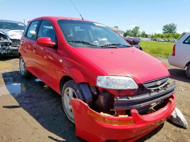 KL1TD66647B741113 - 2007 CHEVROLET AVEO BASE Qırmızı foto 1