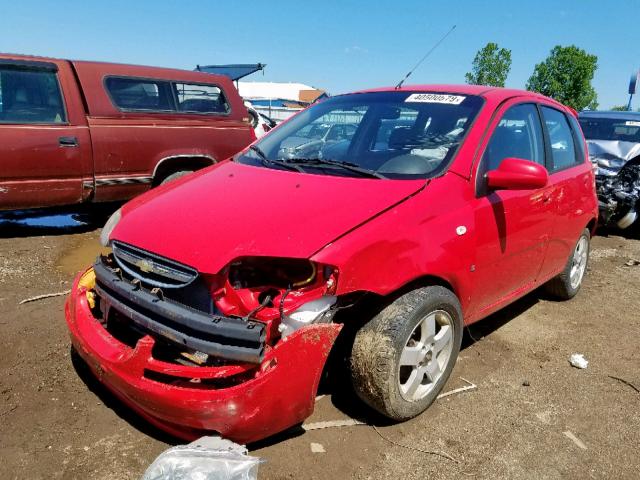 KL1TD66647B741113 - 2007 CHEVROLET AVEO BASE Qırmızı foto 2