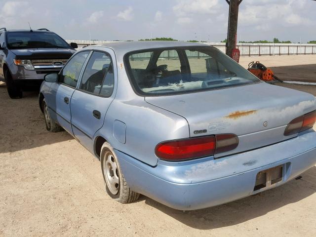 1Y1SK5368PZ055202 - 1993 GEO PRIZM BASE ლურჯი ფოტო 3
