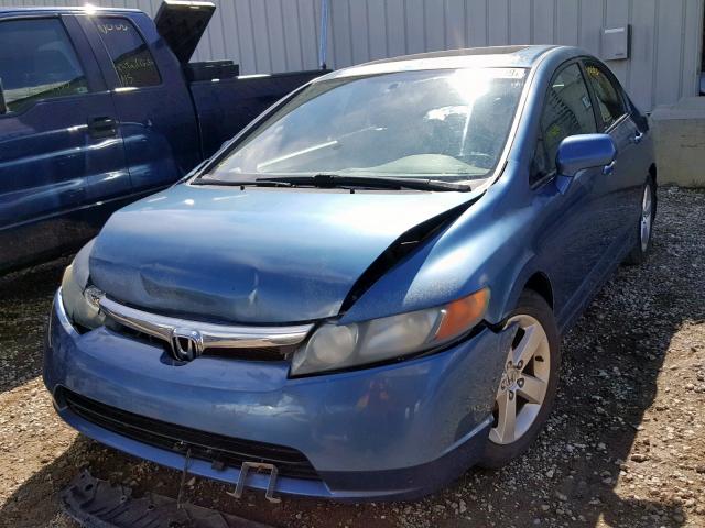 2HGFA16958H004864 - 2008 HONDA CIVIC EXL BLUE photo 2