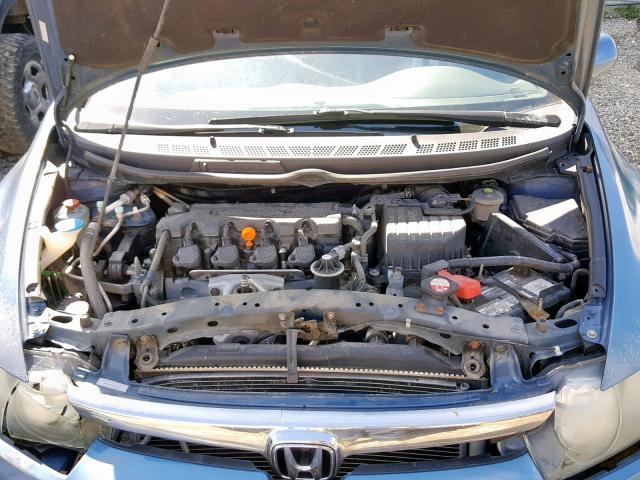 2HGFA16958H004864 - 2008 HONDA CIVIC EXL BLUE photo 7