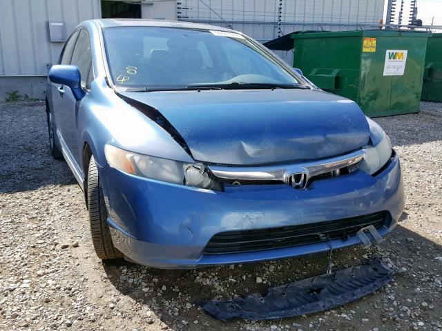 2HGFA16958H004864 - 2008 HONDA CIVIC EXL BLUE photo 9