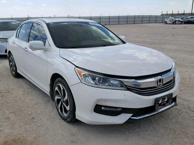 1HGCR3F87GA008734 - 2016 HONDA ACCORD EXL WHITE photo 1