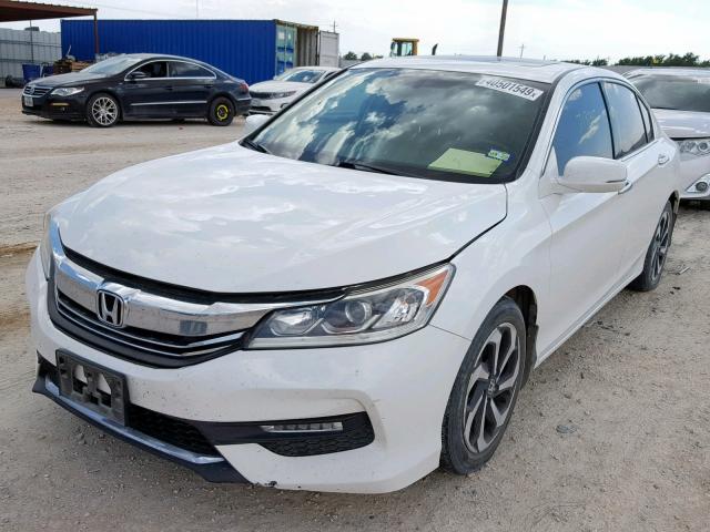 1HGCR3F87GA008734 - 2016 HONDA ACCORD EXL WHITE photo 2