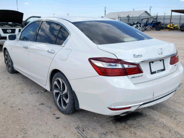 1HGCR3F87GA008734 - 2016 HONDA ACCORD EXL WHITE photo 3