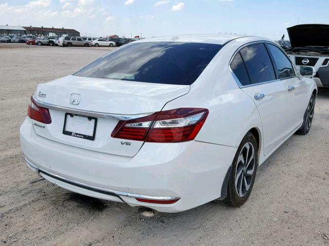 1HGCR3F87GA008734 - 2016 HONDA ACCORD EXL WHITE photo 4